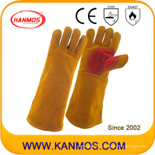Промышленные рукава безопасности Скрытая кожаные перчатки для сварки (11116)